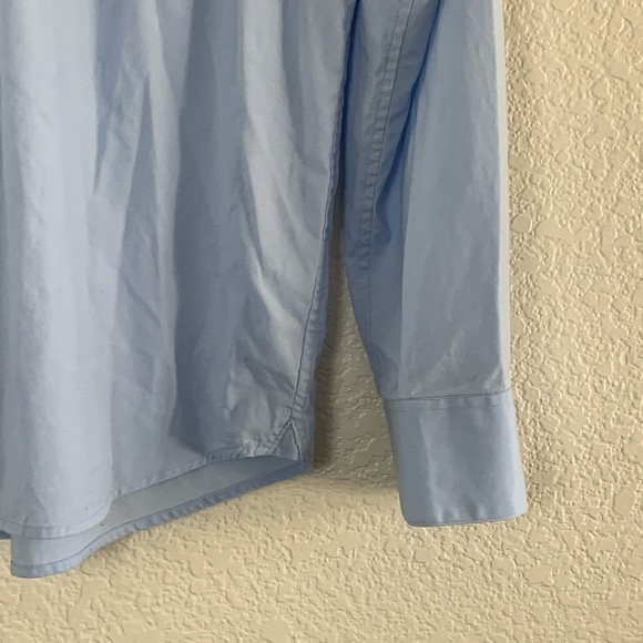 Theory | Blue button down cotton shirt men’s size large - Picture 9 of 16